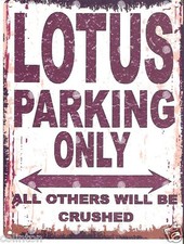 LOTUS METAL PARKING SIGN RETRO
