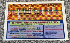 Rare 1993 Magazine Advert Flyer Picture Club Kinetic Longton 1st Birthaday B.P.M