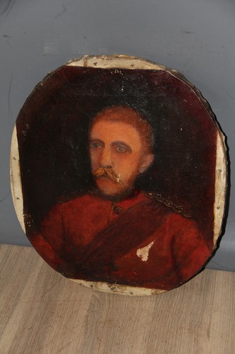 Antique oil canvas - antique, a