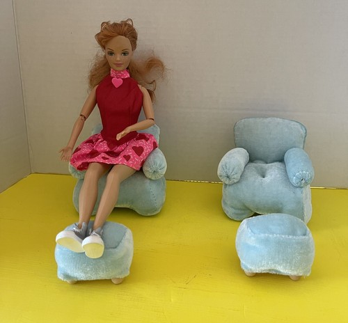 Doll sky blue - blue, dollhouse