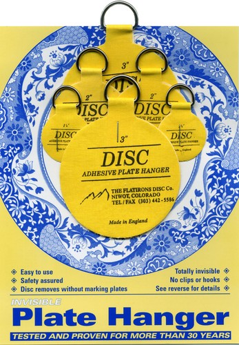 Disc adhesive plate - adhesive, hangers