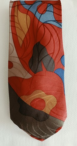 Mens multicoloured silk tie - mens,