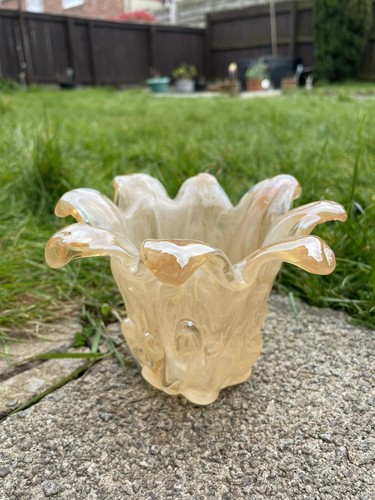 Vintage blown art glass - blown,