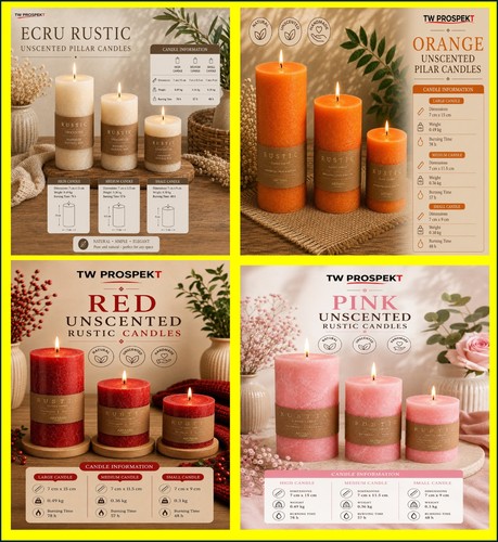 Unscented rustic pillar - rustic,