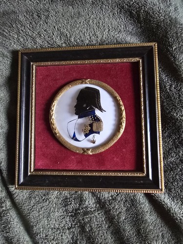 Antique portrait silhouette - antique, of
