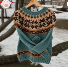 Jumper Patterned New Autumn Pullover Fair Isle Sweater Lowell Womens Winter Hot