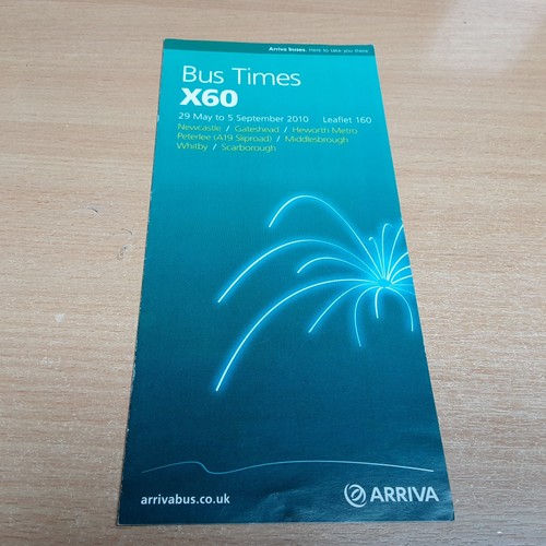 Arriva bus timetable x60 - bus,