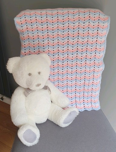 Hand crochet baby blanket - crochet,