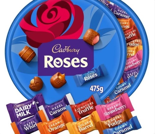 Full tub cadburys roses - of,