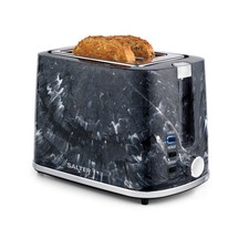 Salter Marble 2-Slice Toaster with Wide Slots, 7 Browning Levels 900W Black