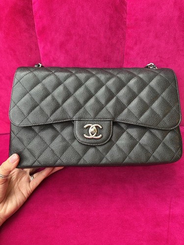 Chanel jumbo black with silver - jumbo,
