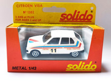 1983 SOLIDO 1:43 DIECAST CAR - 1302 CIROEN VISA - #11 RALLY DECALS - UNOPENED