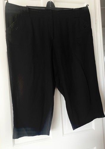 Ladies black crop trousers - ladies, bhs