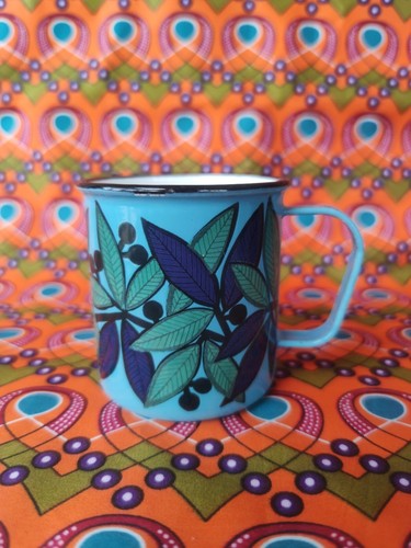 Vintage enamel blue - vintage, finel