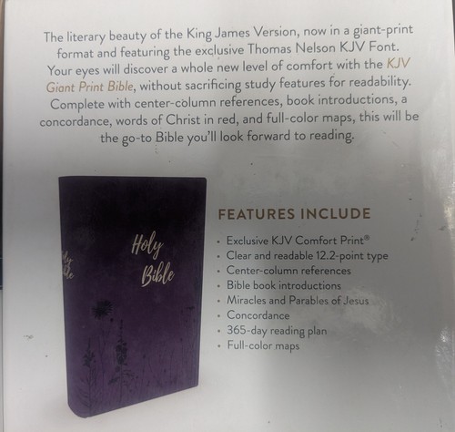 Kjv giant print bible comfort - giant,