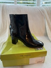 Ted Baker Women's Patent Heeled Boots Size 6  New With Box
