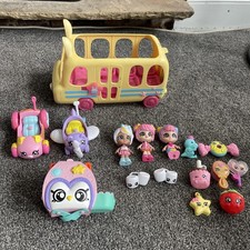Kindi Kids,mini Dolls And Accessories,bundle, Car,plane And Backpack,figures