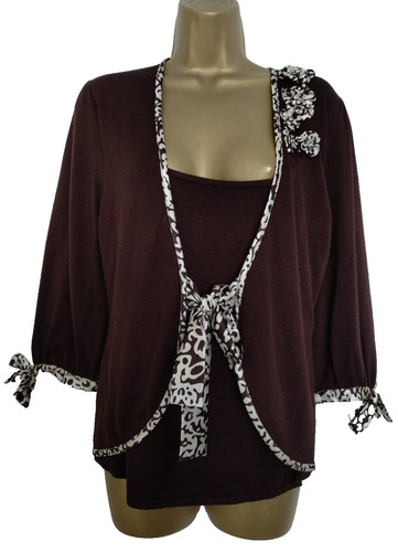 Bnwt brown kaliko cardigan - brown,