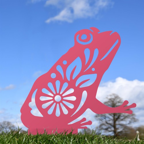 New steel floral frog - floral,