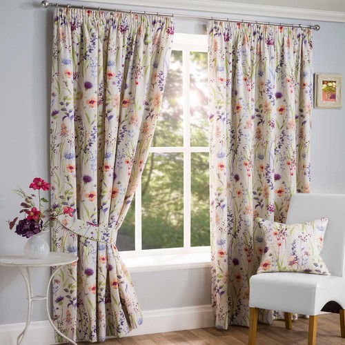 Floral pencil pleat - pencil, curtains
