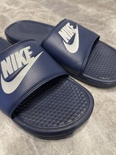 Nike Navy Blue Sliders Flip
