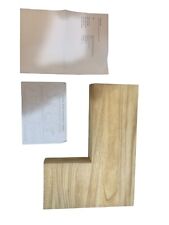 4pcs Rustic Floating Shelf DIY Corner Hanging Shelves Wall Mounted Storage Wood