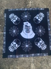 BANDANA SKULL black SPIDER WEB