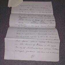 Antique Parchment/paper Document created in late 1900 (Age related marks) (4)