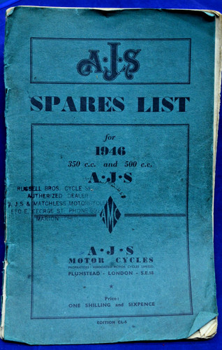 Original 1946 ajs - 1946, list