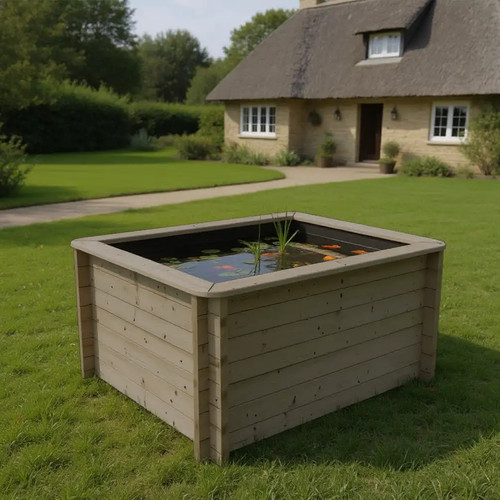 Wooden pond 1m - pond, –