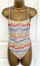 Missoni Zigzag One piece Swimsuit, size 40 lt, 8 Uk