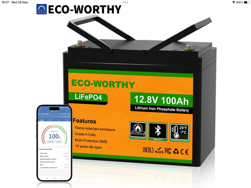 Eco worthy 12v 100ah lifepo4 - eco-worthy,