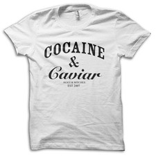 Funny "Cocaine and Caviar" Joke T-Shirt M5712