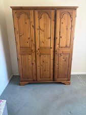 Ducal Victoria Triple Pine Wardrobe in Good Condition with just a few marks.