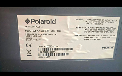 Polaroid 48in lcd 1080p - 48in,