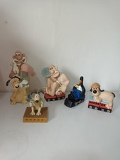 Rare Vintage 1989 Collectable Wallace & Gromit Figure & Bubble Bath Toppers