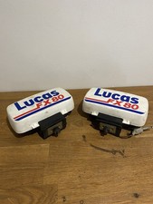 Pair Of Vintage Lucas FX80 Lamps , Car Spotlights/fog Lights