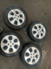 HYUNDAI I20 08-09-10-11-12 15INCH FULL SET OF ALLOY WHEELS WITH TYRES