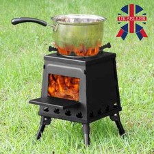 UK Portable Wood Burning Stove Wood Camping Stove Heater with Legs