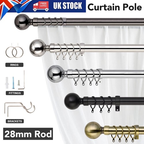 Extendable curtain poles with - extendable,