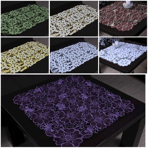 Oval square embroidered - oval, table
