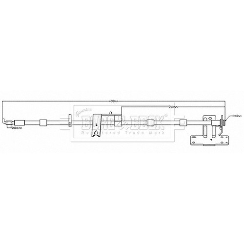 Brake hose for ford - hose, mk5
