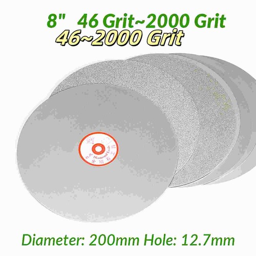 2000 grit diamond coated - grit, 8"