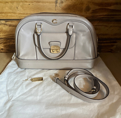 Coach grey pebbled leather - coach,