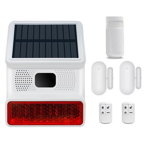 Solar wireless home security - home,