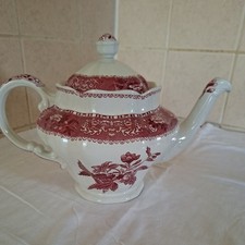 Spode Pink Camilla Teapot Rare