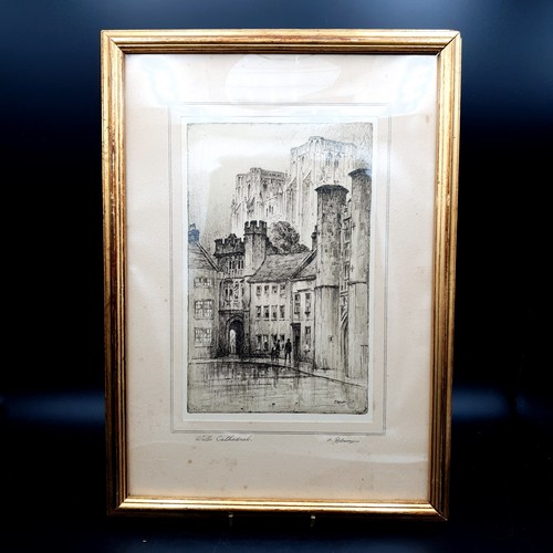 Vintage robson etching - f.,
