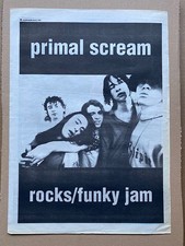 PRIMAL SCREAM ROCKS/FUNKY JAM POSTER SIZED original music press advert from 1994