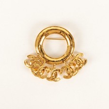 Chanel Hoop Brooch with CC