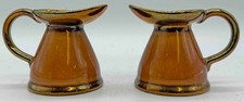Pair of Tan Brown & Gold